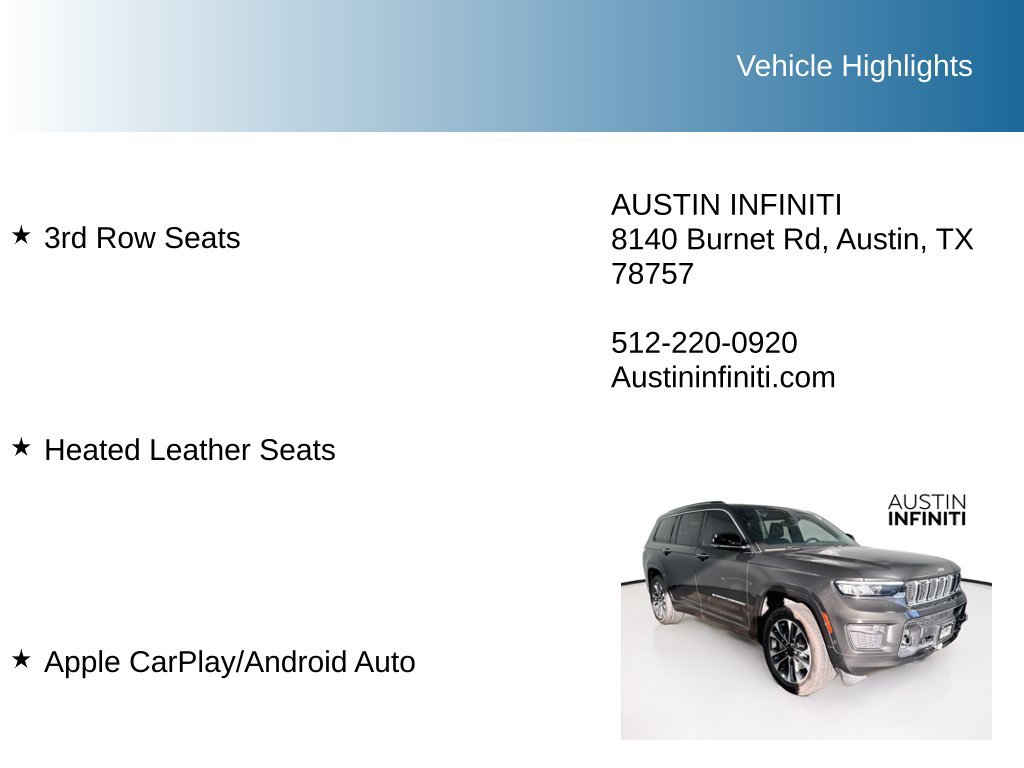 Used 2023 Jeep Grand Cherokee L Overland AWD/4WD image 9