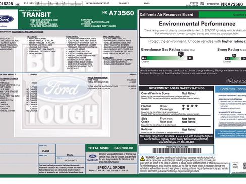 Used 2022 Ford Transit 250 Low Roof AWD image 23