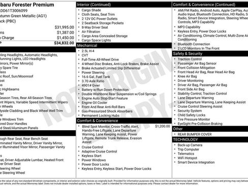 Certified 2026 Subaru Forester Premium AWD/4WD image 41