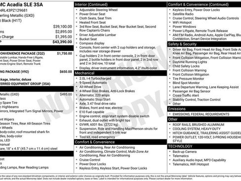 Certified 2023 GMC Acadia SLE w/ Driver Convenience Package image 6