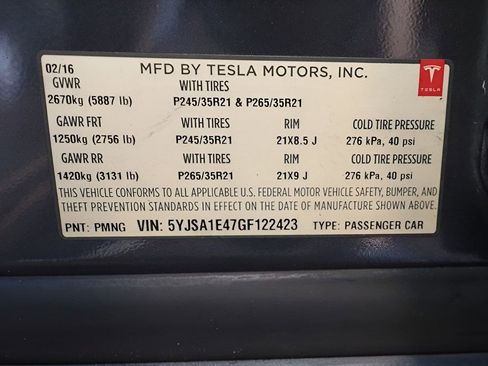 Used 2016 Tesla Model S P90D image 39
