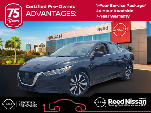 Certified 2022 Nissan Sentra SV w/ SV Premium Package FWD image 1