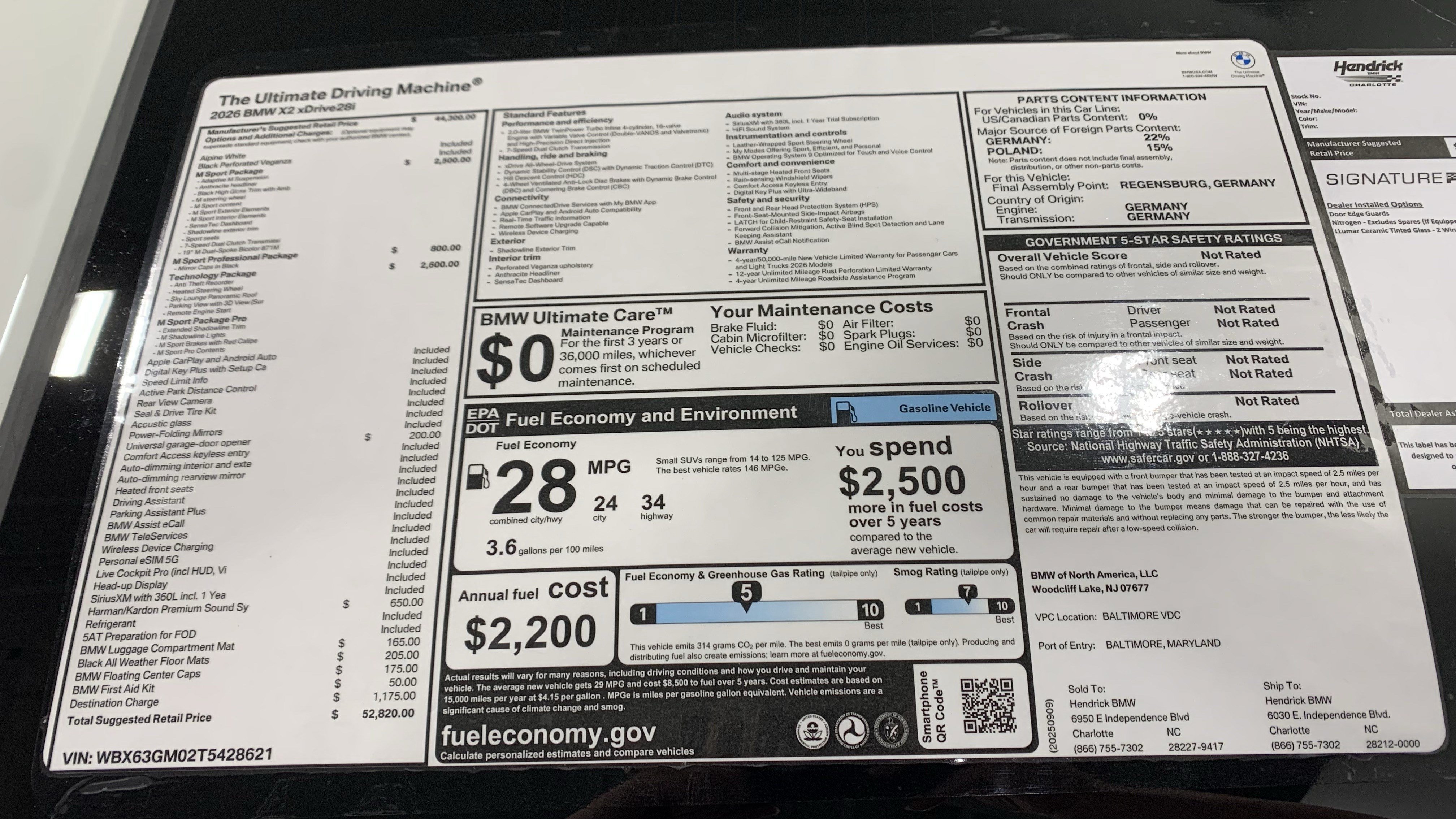 Certified 2026 BMW X2 xDrive28i w/ Technology Package AWD/4WD image 31