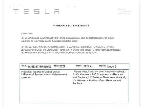 Used 2024 Tesla Model 3 Performance AWD/4WD image 3