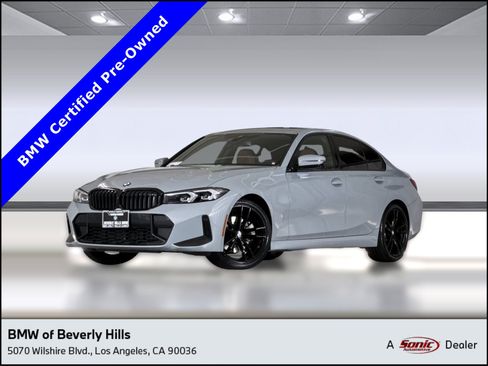 Certified 2023 BMW 330i Sedan w/ M Sport Package RWD image 1