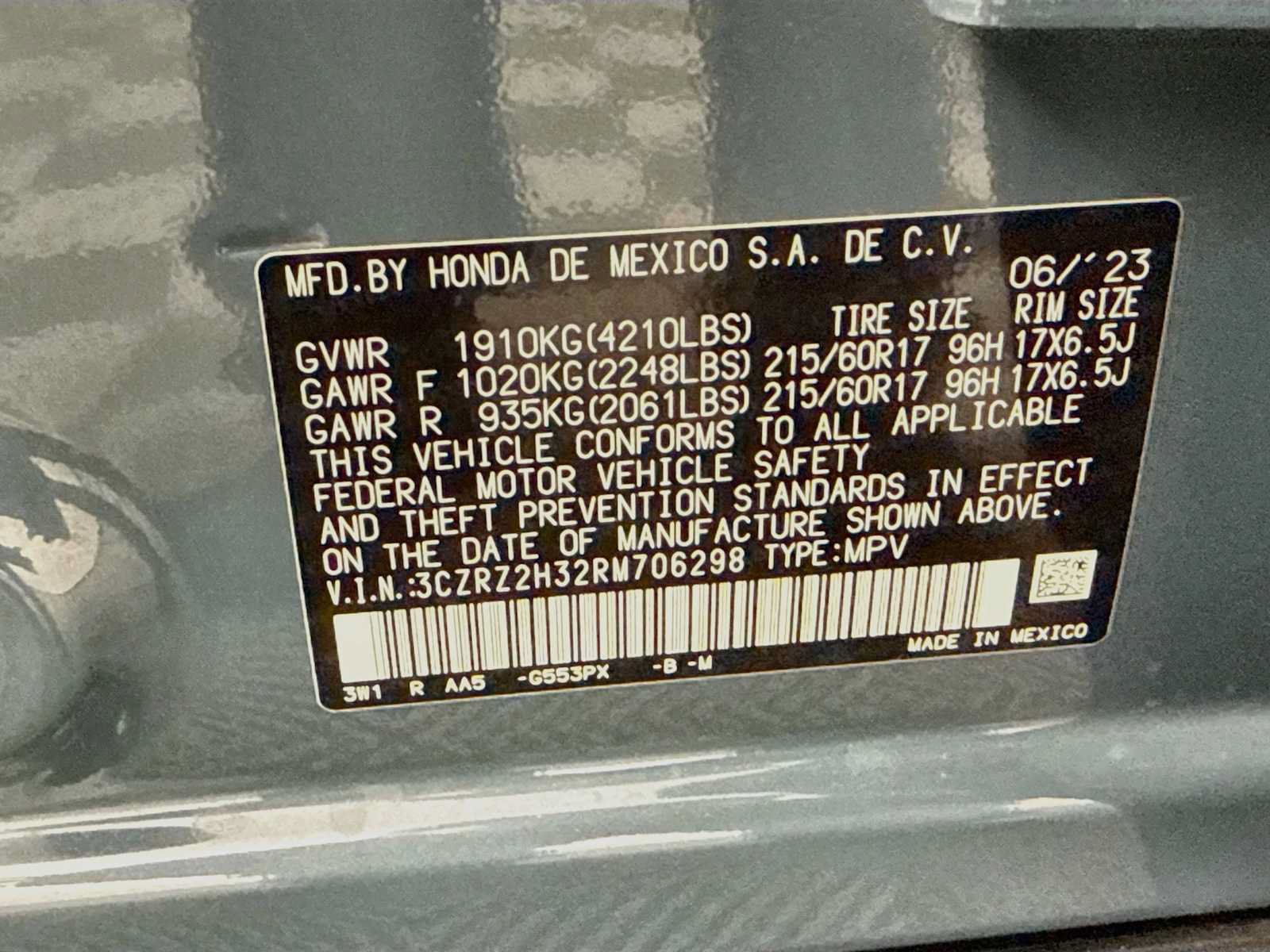 Used 2024 Honda HR-V LX image 39