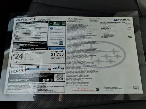 New 2026 Subaru Outback Limited XT image 40