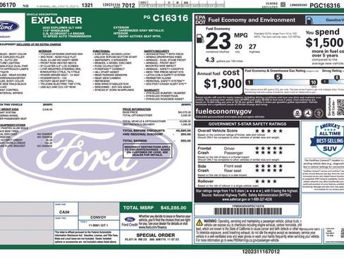 Used 2023 Ford Explorer XLT w/ Equipment Group 202A image 24