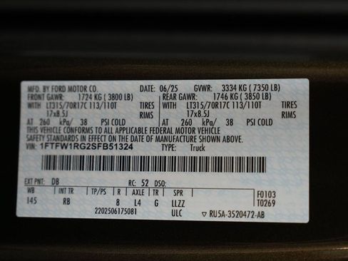 Used 2025 Ford F150 Raptor AWD/4WD image 15
