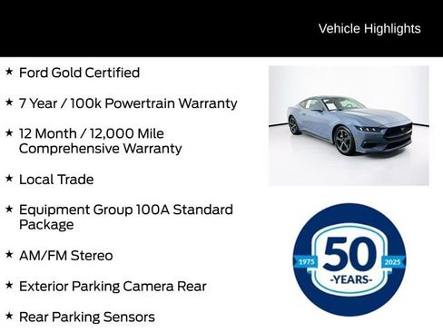 Certified 2025 Ford Mustang Coupe RWD image 6