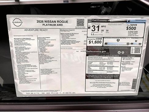 New 2026 Nissan Rogue Platinum w/ Platinum Premium Package image 39