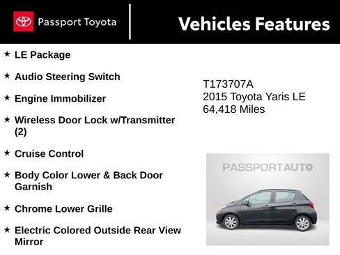 Used 2015 Toyota Yaris LE image 3