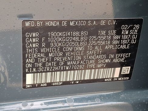 New 2026 Honda HR-V EX-L image 18