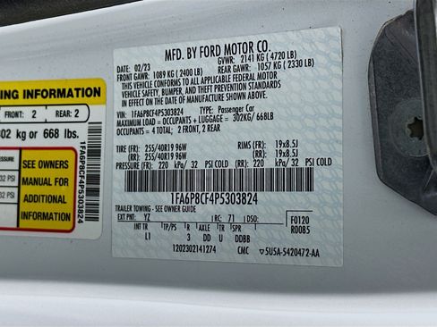 Used 2023 Ford Mustang GT Premium w/ Equipment Group 401A RWD image 12