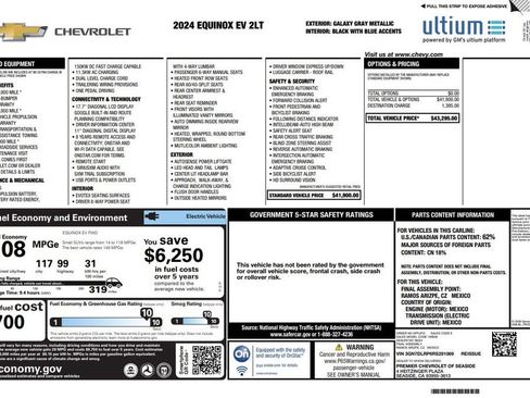 Used 2024 Chevrolet Equinox EV LT FWD image 3