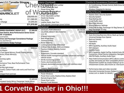 Used 2020 Chevrolet Corvette Stingray Preferred Cpe w/ 2LT Preferred Equipment Group