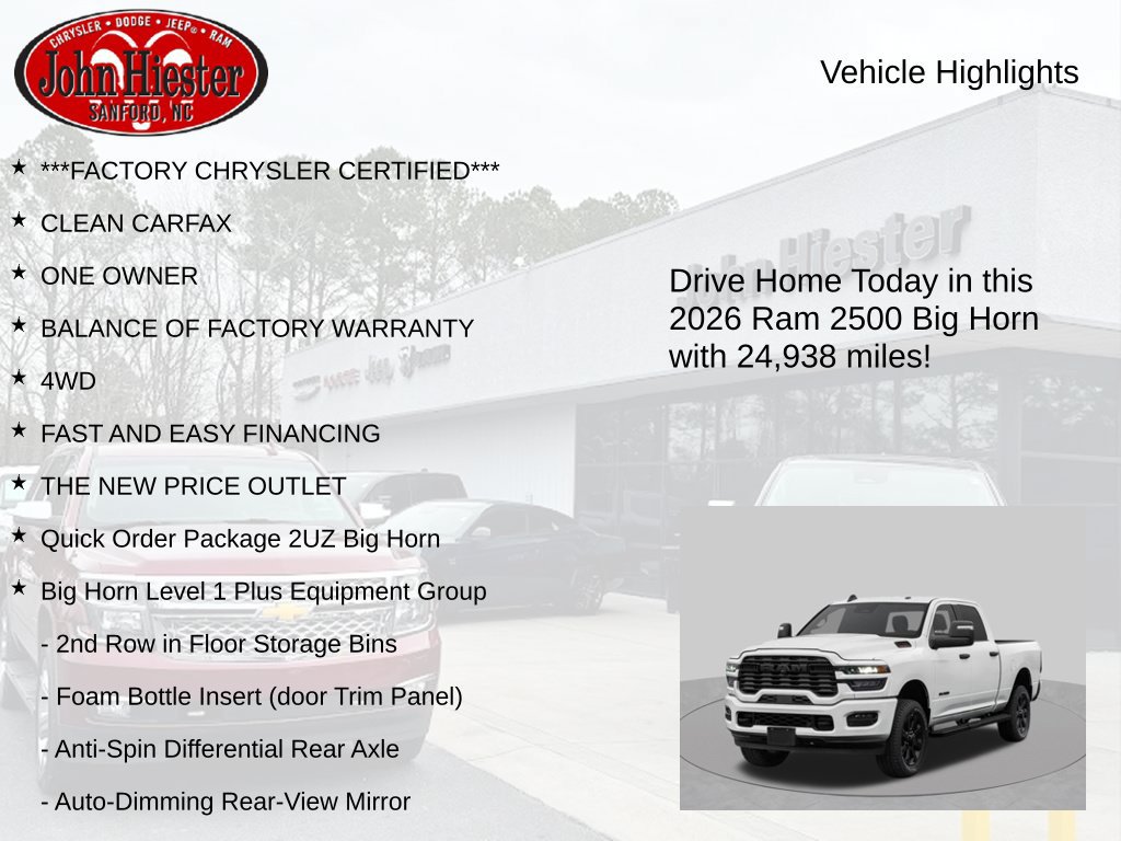 Used 2026 RAM 2500 Big Horn AWD/4WD image 3