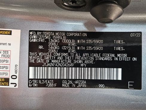 Used 2022 Lexus RX 350L Premium image 33