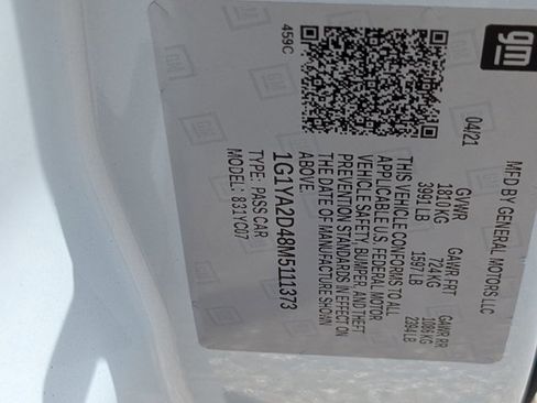 Used 2021 Chevrolet Corvette Stingray Coupe w/ 1LT image 15