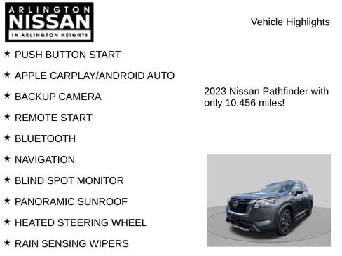 Used 2023 Nissan Pathfinder Platinum w/ Lighting Package (N93) AWD/4WD image 8