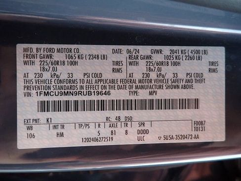 Used 2024 Ford Escape ST-Line w/ Tech Pack #1 AWD/4WD image 22