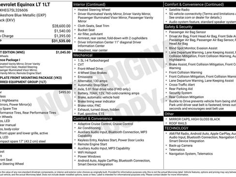 Used 2025 Chevrolet Equinox LT w/ Midnight Edition FWD image 32