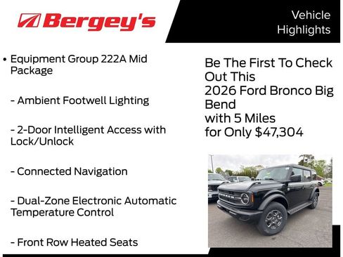 New 2026 Ford Bronco Big Bend AWD/4WD image 5