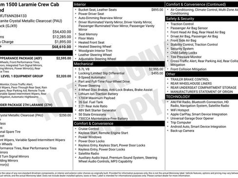 Used 2022 RAM 1500 Laramie w/ Sport Appearance Package AWD/4WD image 2