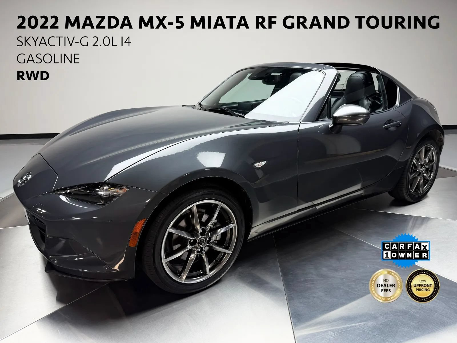 Used 2022 MAZDA MX-5 Miata RF Grand Touring RWD image 1