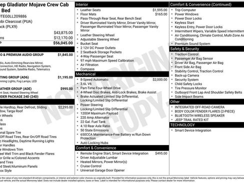 Used 2020 Jeep Gladiator Mojave image 60