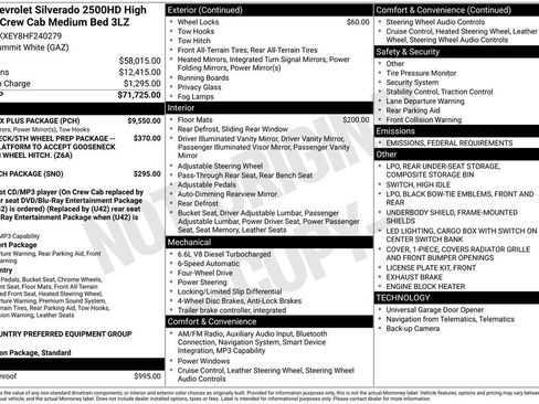 Used 2017 Chevrolet Silverado 2500 High Country w/ Duramax Plus Package image 25