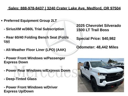 Used 2025 Chevrolet Silverado 1500 LT Trail Boss w/ Protection Package AWD/4WD image 6