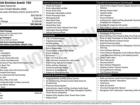 New 2026 Buick Envision Avenir image 14