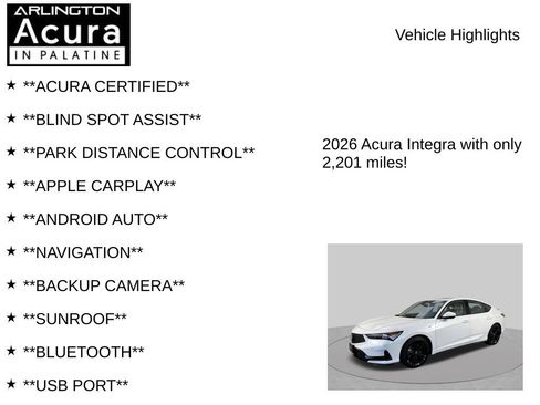 Certified 2026 Acura Integra A-Spec FWD image 7