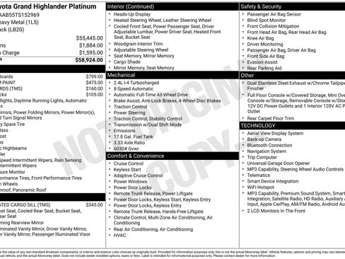 New 2026 Toyota Grand Highlander AWD image 16