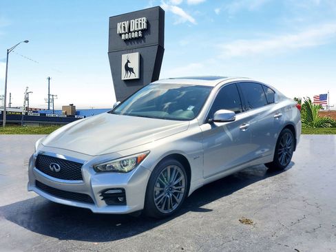 Used 2016 INFINITI Q50 Red Sport 400 w/ All Weather Package image 1