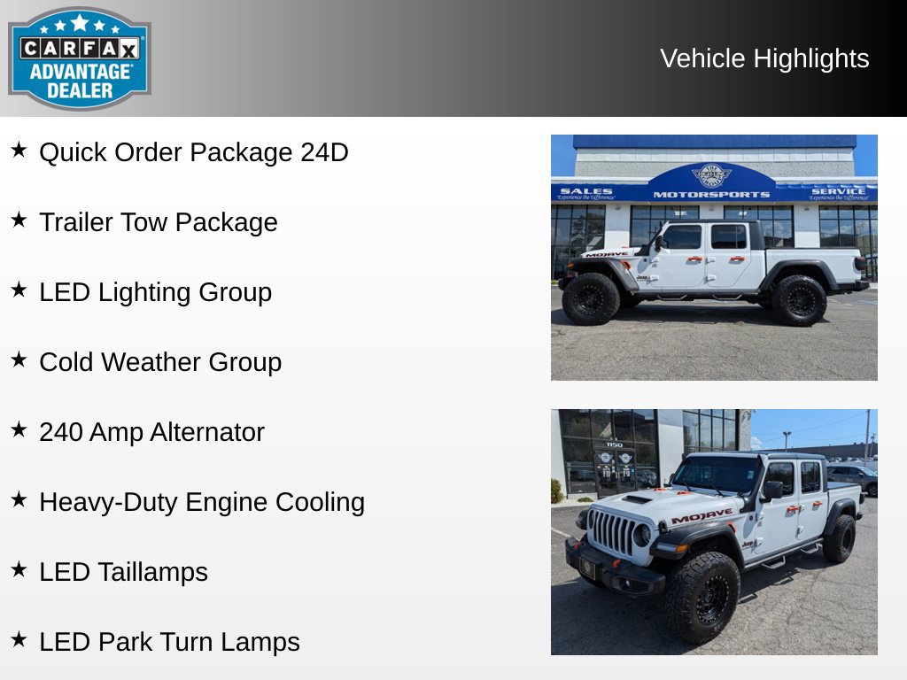 Used 2021 Jeep Gladiator Mojave w/ LED Lighting Group AWD/4WD image 4