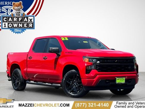 Used 2022 Chevrolet Silverado 1500 Custom w/ LPO, Dark Essentials Package AWD/4WD image 1