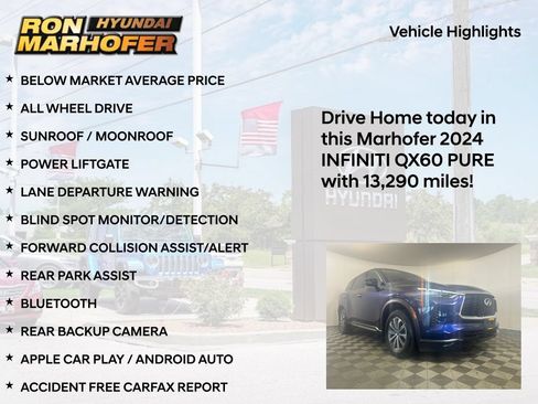 Used 2024 INFINITI QX60 Pure AWD/4WD image 13