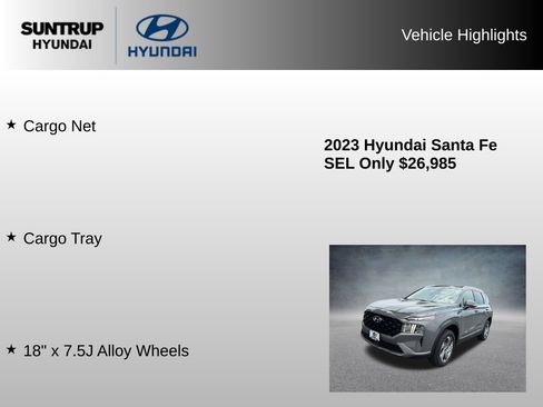 Used 2023 Hyundai Santa Fe SEL w/ Cargo Package AWD/4WD image 23