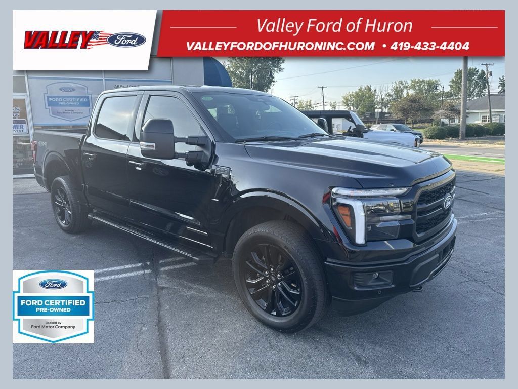 Certified 2025 Ford F150 Lariat w/ Equipment Group 501A Mid AWD/4WD 360° Tour