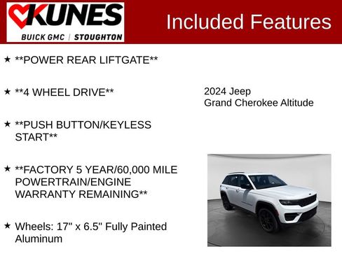 Used 2024 Jeep Grand Cherokee Altitude AWD/4WD image 3