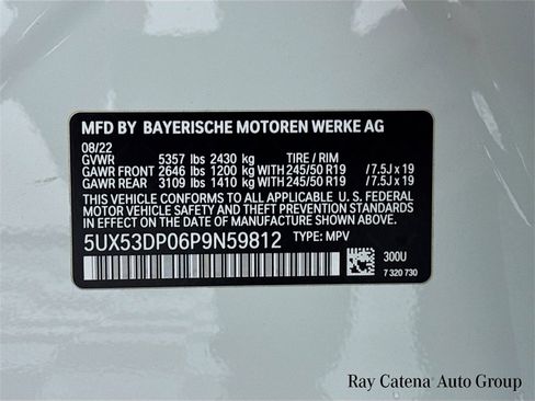 Certified 2023 BMW X3 xDrive30i w/ M Sport Package image 33