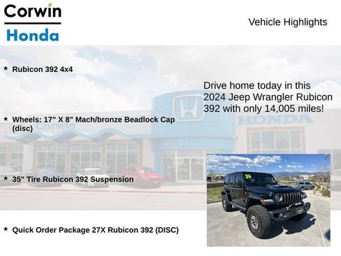 Used 2024 Jeep Wrangler Unlimited Rubicon 392 AWD/4WD image 6