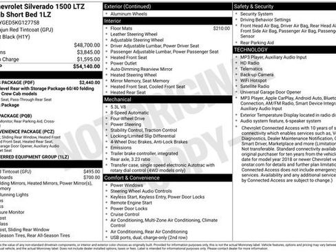 Used 2019 Chevrolet Silverado 1500 LTZ w/ LTZ Plus Package AWD/4WD image 26