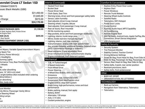 Used 2017 Chevrolet Cruze LT w/ Convenience Package FWD image 15