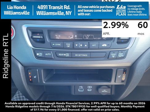 New 2026 Honda Ridgeline RTL image 24