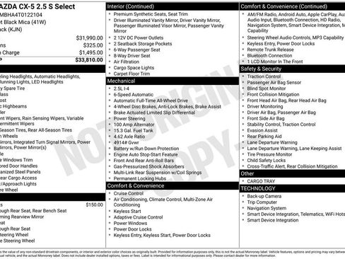 New 2026 MAZDA CX-5 Select AWD/4WD image 3