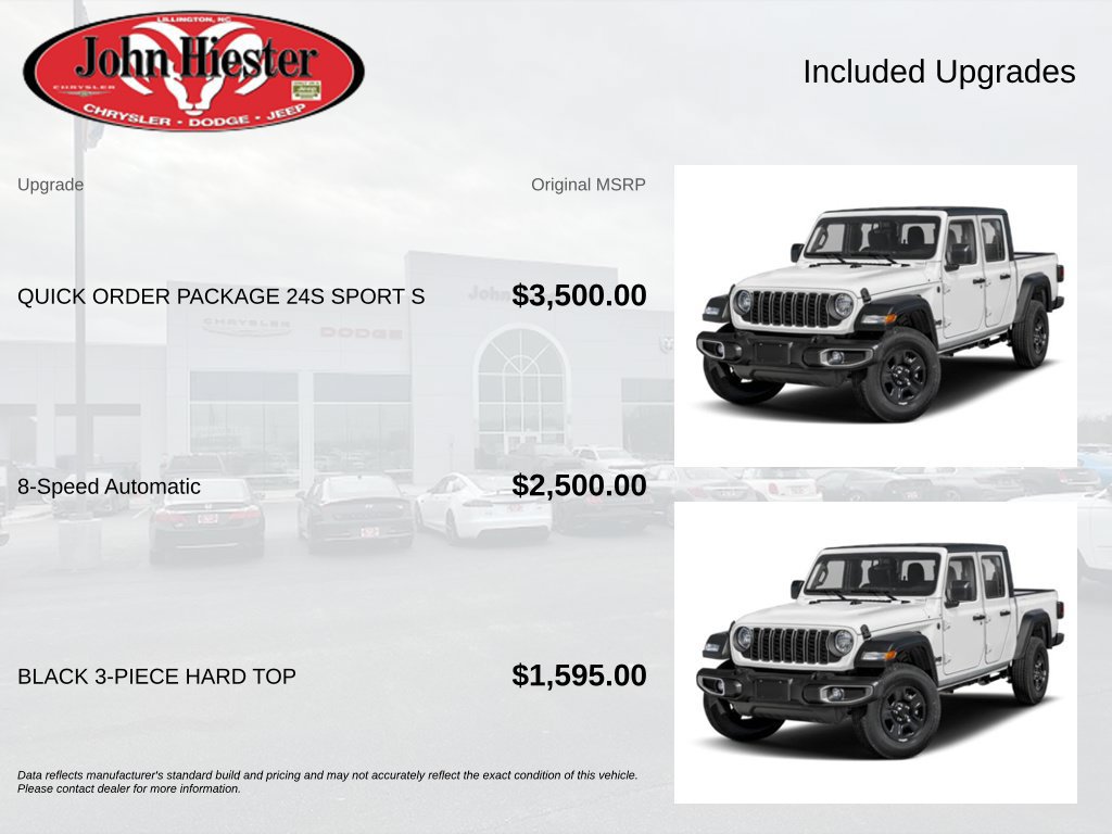 Certified 2024 Jeep Gladiator Sport AWD/4WD image 4