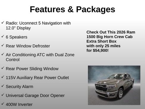 Used 2026 RAM 1500 Big Horn AWD/4WD image 8